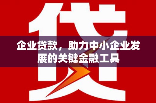 上杭企业贷款，助力中小企业发展的关键金融工具