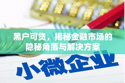 上杭黑户可贷，揭秘金融市场的隐秘角落与解决方案