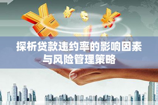上杭探析贷款违约率的影响因素与风险管理策略