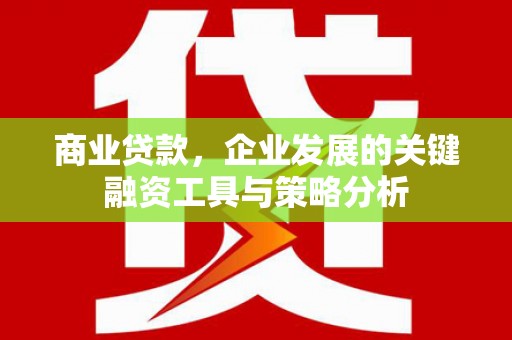 上杭商业贷款，企业发展的关键融资工具与策略分析