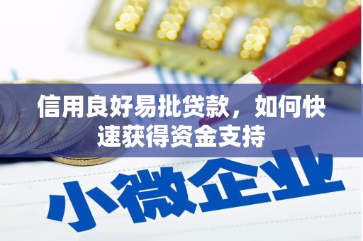 上杭信用良好易批贷款，如何快速获得资金支持