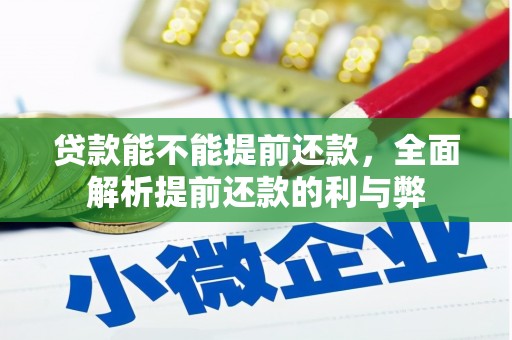 上杭贷款能不能提前还款，全面解析提前还款的利与弊